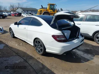 2015 Mercedes-Benz C-Class C 250 with VIN WDDGJ4HB7FG361739, listed as a IAAI auction lot 41814110 with 98,729 mi miles. Bid and sale history available at carsss.com. Image 3.
