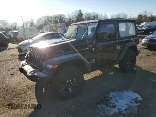 2021 Jeep Wrangler Sport S with VIN 1C4GJXANXMW638080, listed as a Copart auction lot 82543314 with 49,003 mi miles and Salvage Title. Bid and sale history available at DreamBid. Image 1.