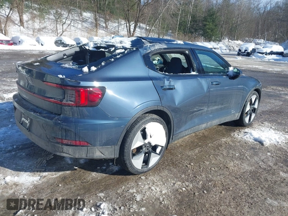 2024 Polestar 2 with VIN YSMFD3KA5RL223544, listed as a IAAI auction lot 41625883 with 6,358 mi miles. Bid and sale history available at carsss.com. Image 4.
