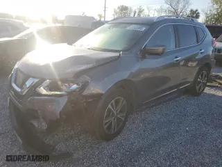 2017 Nissan Rogue SL with VIN JN8AT2MT6HW405885, listed as a Copart auction lot 48282395 with 52,298 mi miles and Salvage Title. Bid and sale history available at carsss.com. Image 1.