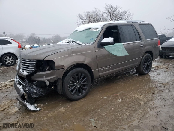 2015 Lincoln Navigator with VIN 5LMJJ2JT7FEJ14653, listed as a Copart auction lot 44921315 with 112,183 mi miles and Salvage Title. Bid and sale history available at carsss.com. Image 1.