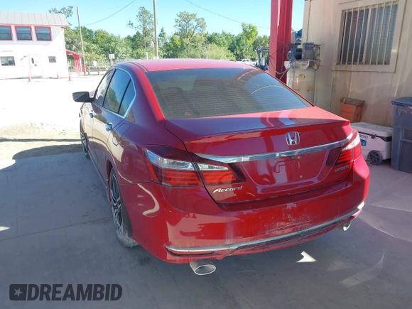 2016 Honda Accord Sport with VIN 1HGCR2F55GA137054, listed as a IAAI auction lot 41758711 with 106,922 mi miles and . Bid and sale history available at DreamBid. Image 3.
