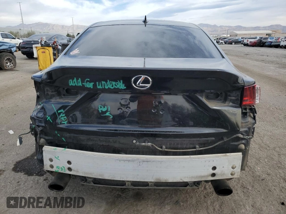 2015 Lexus IS 250 with VIN JTHBF1D20F5049315, listed as a Copart auction lot 50837935 with 121,060 mi miles and Salvage Title. Bid and sale history available at carsss.com. Image 6.