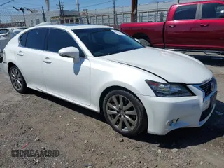 2015 Lexus GS 350 with VIN JTHBE1BL4FA007400, listed as a IAAI auction lot 42002610 with 183,620 mi miles. Bid and sale history available at carsss.com. Image 1.
