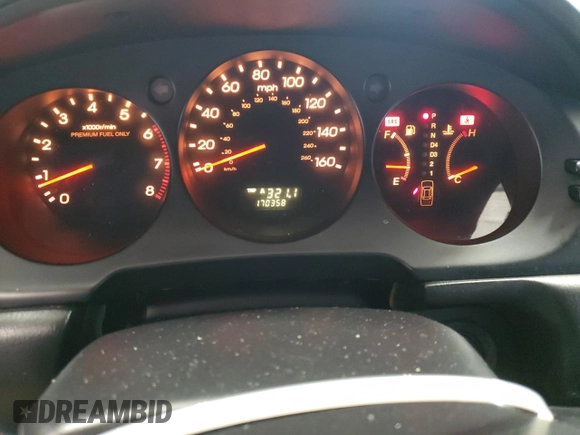 2002 Acura RL with VIN JH4KA96692C001363, listed as a Copart auction lot 41933965 with 170,358 mi miles and Salvage title. Bid and sale history available at DreamBid. Image 9.