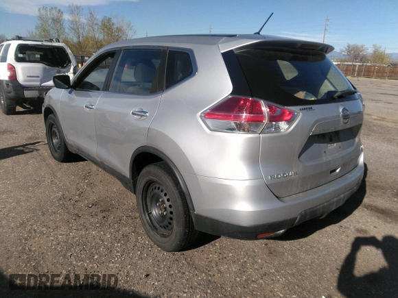 2015 Nissan Rogue S with VIN KNMAT2MV7FP501643, listed as a IAAI auction lot 42090705 with 147,128 mi miles. Bid and sale history available at carsss.com. Image 3.