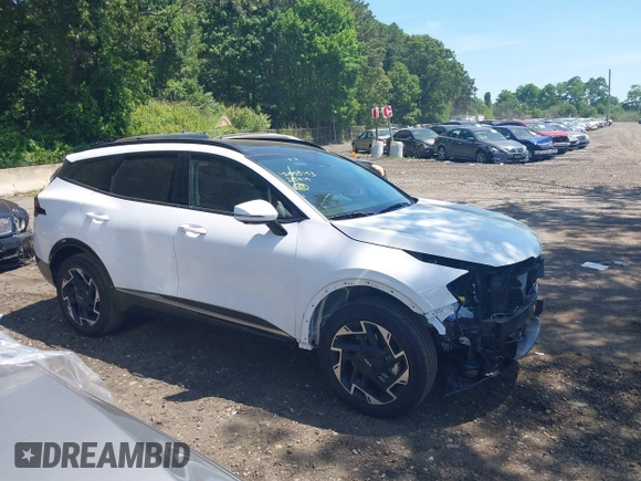2025 Kia Sportage SX-Prestige with VIN 5XYK5CDF2SG301912, listed as a IAAI auction lot 42553193 with 1,816 mi miles and . Bid and sale history available at DreamBid. Image 14.