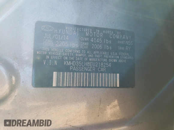 2014 Hyundai Elantra GT with VIN KMHD35LH8EU218254, listed as a Copart auction lot 74038834 with 208,459 mi miles and Salvage Title. Bid and sale history available at carsss.com. Image 14.