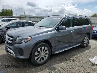 2017 Mercedes-Benz GLS with VIN 4JGDF6EE3HA825796, listed as a Copart auction lot 50591623 with 169,004 mi miles. Bid and sale history available at carsss.com. Image 1.