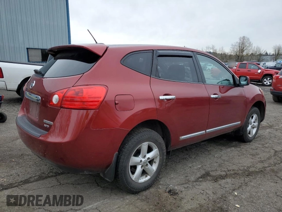 2013 Nissan Rogue S with VIN JN8AS5MV9DW666198, listed as a Copart auction lot 49841035 with 131,059 mi miles and Salvage Title. Bid and sale history available at DreamBid. Image 3.