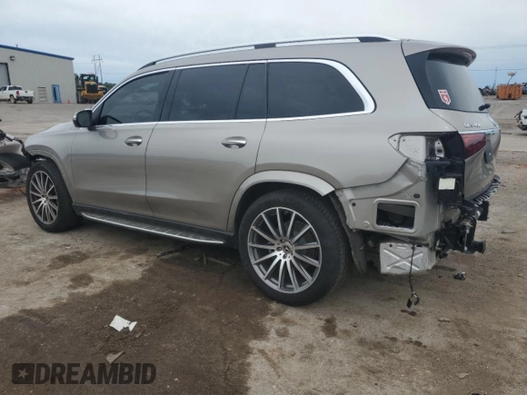 2022 Mercedes-Benz GLS 450 with VIN 4JGFF5KE3NA824618, listed as a Copart auction lot 61743144 with 8,251 mi miles and Salvage Title. Bid and sale history available at DreamBid. Image 2.