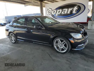 2011 Mercedes-Benz C 300 Sport with VIN WDDGF5EB5BR147472, listed as a Copart auction lot 55598365 with 115,443 mi miles and Salvage Title. Bid and sale history available at DreamBid. Image 4.