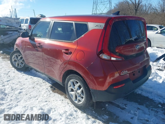 2020 Kia Soul LX with VIN KNDJ23AU6L7097430, listed as a IAAI auction lot 41288206 with 74,398 mi miles. Bid and sale history available at carsss.com. Image 3.