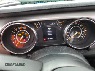 2021 Jeep Wrangler Unlimited Willys Sport with VIN 1C4HJXDN1MW679133, listed as a Copart auction lot 58345635 with 62,375 mi miles and Salvage title. Bid and sale history available at DreamBid. Image 9.