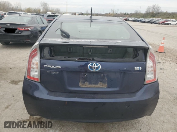 2014 Toyota Prius Four with VIN JTDKN3DU0E0369697, listed as a Copart auction lot 82576664 with Not Provided miles and Salvage Title. Bid and sale history available at carsss.com. Image 6.