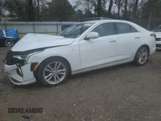 2021 Cadillac CT4 Luxury with VIN 1G6DA5RK1M0132841, listed as a Copart auction lot 45943025 with 46,097 mi miles and Salvage Title. Bid and sale history available at DreamBid. Image 1.