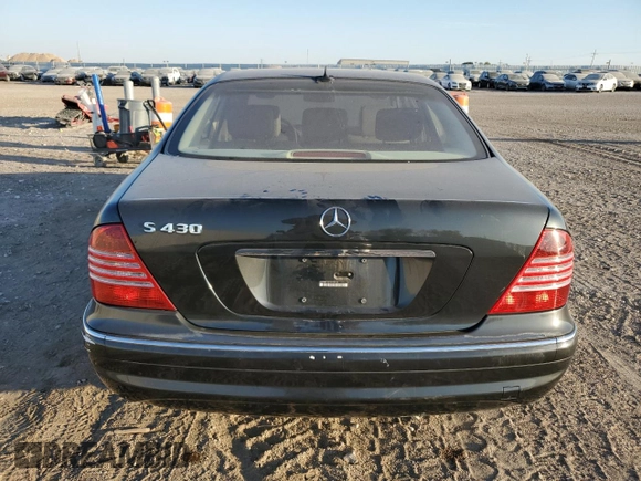 2003 Mercedes-Benz S-Class 4.3L with VIN WDBNG70J73A383130, listed as a Copart auction lot 76703924 with 109,488 mi miles and Salvage Title. Bid and sale history available at carsss.com. Image 6.