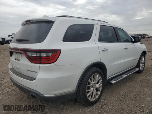2015 Dodge Durango Citadel with VIN 1C4RDHEG8FC101066, listed as a Copart auction lot 83557464 with 117,792 mi miles and Clean title. Bid and sale history available at DreamBid. Image 3.