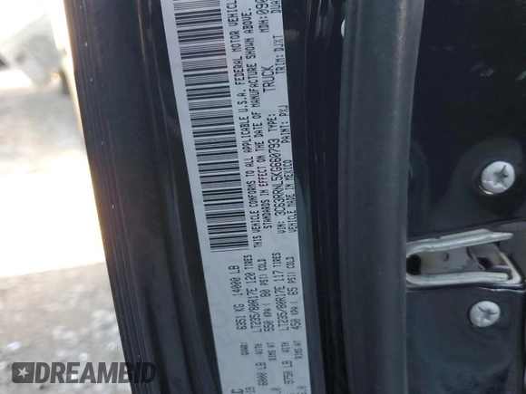 2019 Ram 3500 Longhorn with VIN 3C63RRNL5KG660793, listed as a Copart auction lot 41448534 with 61,347 mi miles and Salvage Title. Bid and sale history available at carsss.com. Image 12.