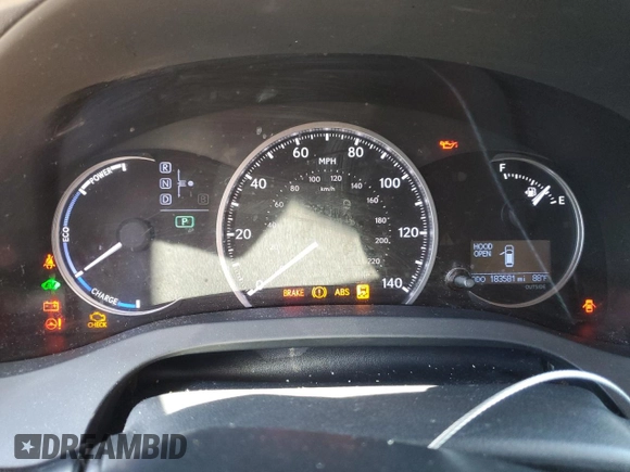 2012 Lexus CT 200h with VIN JTHKD5BH3C2084254, listed as a Copart auction lot 57202665 with 183,581 mi miles and Non repairable. Bid and sale history available at DreamBid. Image 9.