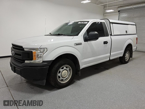 2018 Ford F-150 XL with VIN 1FTMF1CB8JKD38299, listed as a Copart auction lot 52132795 with 157,887 mi miles and Clean Title. Bid and sale history available at carsss.com. Image 1.