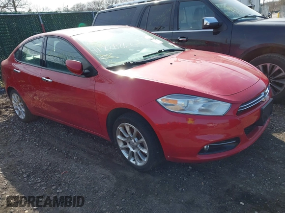 2013 Dodge Dart Limited with VIN 1C3CDFCA4DD317243, listed as a IAAI auction lot 41788866 with 999,999 mi miles. Bid and sale history available at carsss.com. Image 1.