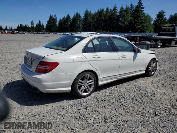 2012 Mercedes-Benz C 300 Sport with VIN WDDGF8BB1CA713617, listed as a Copart auction lot 58546755 with 146,404 mi miles and Salvage title. Bid and sale history available at DreamBid. Image 3.