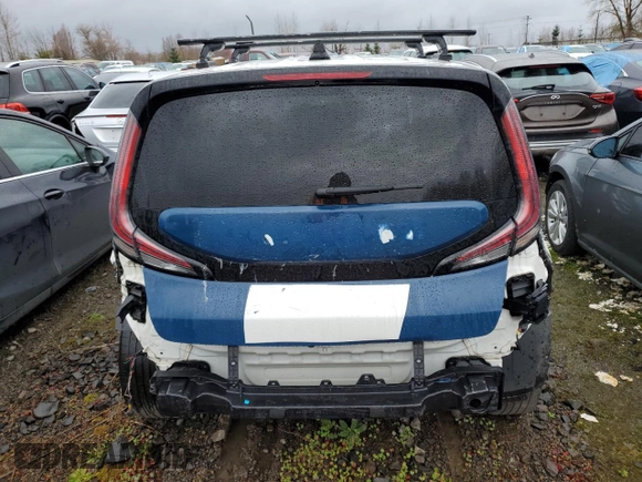 2023 Kia Soul LX with VIN KNDJ23AUXP7851208, listed as a Copart auction lot 45886345 with 55,787 mi miles and Salvage Title. Bid and sale history available at DreamBid. Image 6.