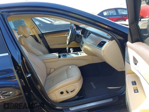 2018 Genesis G80 3.8L with VIN KMHGN4JE0JU265072, listed as a IAAI auction lot 41596549 with 121,502 mi miles. Bid and sale history available at carsss.com. Image 5.