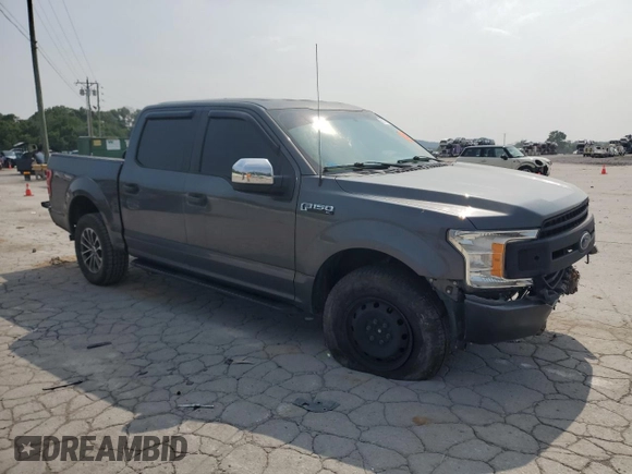 2018 Ford F-150 XL with VIN 1FTEW1E59JFE10695, listed as a Copart auction lot 60171325 with 134,904 mi miles and Salvage title. Bid and sale history available at DreamBid. Image 4.