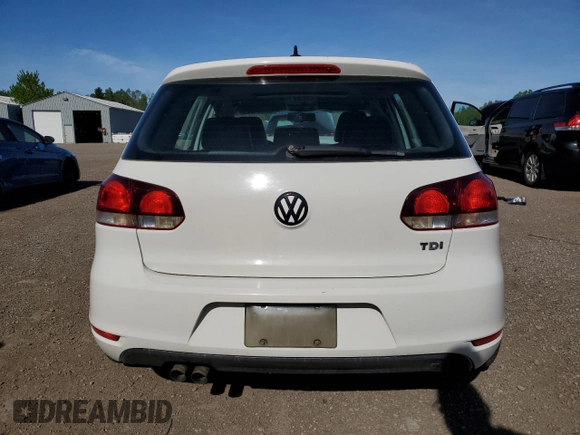 2012 Volkswagen Golf TDI с VIN WVWDM7AJ0CW292434, выставлен на аукционе Copart как лот 57034995 с пробегом 180 564 миль миль и Списание • Salvage title. История ставок и продаж доступна на DreamBid. Изображение 6.