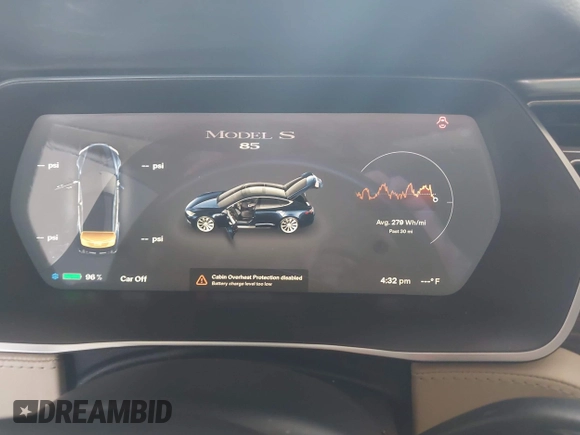 2014 Tesla Model S 60 с VIN 5YJSA1H11EFP60357, выставлен на аукционе IAAI как лот 42656130 с пробегом 133 344 миль миль и . История ставок и продаж доступна на DreamBid. Изображение 7.