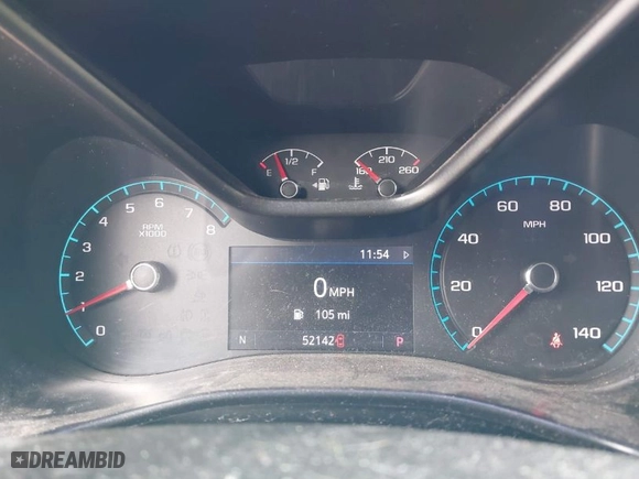2020 Chevrolet Colorado 2WD LT with VIN 1GCGSCEA9L1205567, listed as a IAAI auction lot 41897045 with 52,142 mi miles. Bid and sale history available at carsss.com. Image 7.