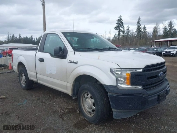 2019 Ford F-150 XL with VIN 1FTMF1CB0KKE51407, listed as a IAAI auction lot 41911128 with 135,119 mi miles. Bid and sale history available at carsss.com. Image 1.