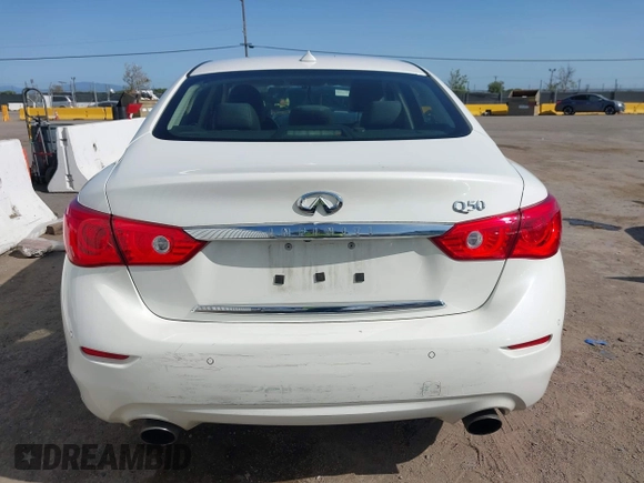 2017 Infiniti Q50 3.0t Premium with VIN JN1EV7AP0HM735273, listed as a IAAI auction lot 41974059 with 82,824 mi miles. Bid and sale history available at carsss.com. Image 17.