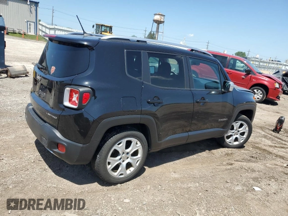 2015 Jeep Renegade Limited with VIN ZACCJBDT1FPB85947, listed as a Copart auction lot 62171715 with 108,749 mi miles and Salvage title. Bid and sale history available at DreamBid. Image 3.