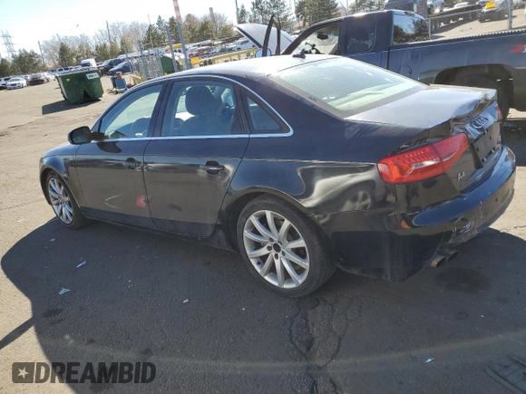 2013 Audi A4 Premium Plus with VIN WAUFFAFL1DA168100, listed as a Copart auction lot 46716045 with 135,639 mi miles and Salvage Title. Bid and sale history available at carsss.com. Image 2.