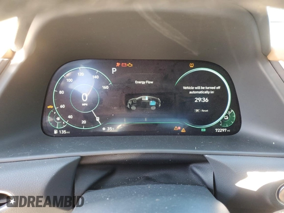 2020 Hyundai Sonata Hybrid Limited with VIN KMHL54JJ3LA009430, listed as a Copart auction lot 45139205 with 72,297 mi miles and Salvage Title. Bid and sale history available at carsss.com. Image 9.