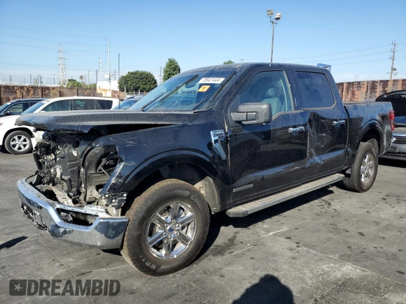 2024 Ford F-150 XLT with VIN 1FTFW3LD1RFA75938, listed as a Copart auction lot 78947444 with 14,674 mi miles and Salvage Title. Bid and sale history available at carsss.com. Image 1.