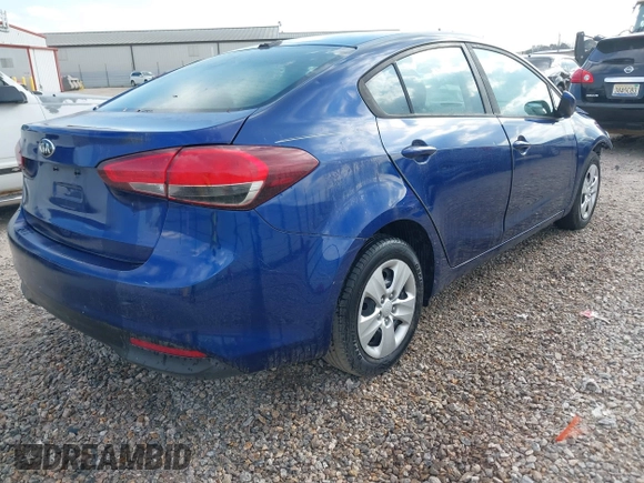 2018 Kia Forte LX with VIN 3KPFK4A7XJE182368, listed as a IAAI auction lot 41687402 with 100,638 mi miles. Bid and sale history available at carsss.com. Image 4.