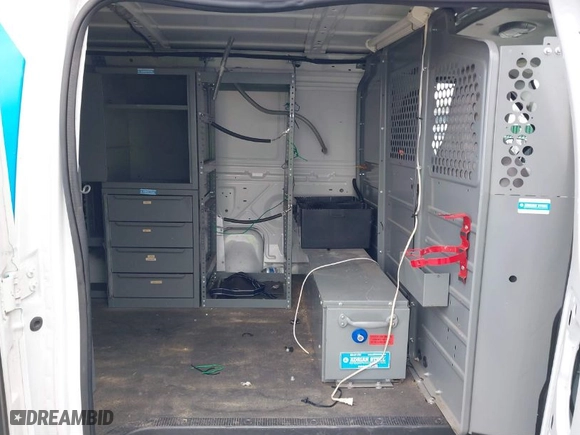 2014 Ford Econoline Cargo Van Commercial with VIN 1FTNE2EL7EDB13904, listed as a IAAI auction lot 41878872 with 145,251 mi miles. Bid and sale history available at carsss.com. Image 8.