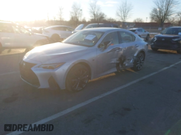 2024 Lexus IS with VIN JTHBZ1E2XR5035349, listed as a IAAI auction lot 41315945 with 11,471 mi miles. Bid and sale history available at carsss.com. Image 2.