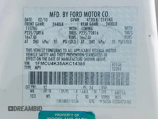 2010 Ford Escape Hybrid with VIN 1FMCU4K35AKC14385, listed as a IAAI auction lot 42182581 with 115,974 mi miles and . Bid and sale history available at DreamBid. Image 9.