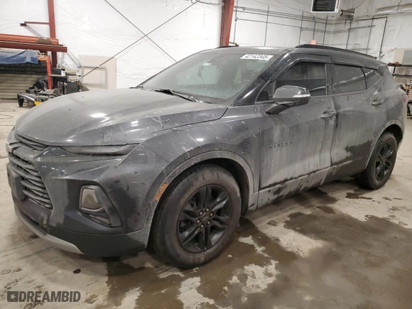 2021 Chevrolet Blazer LT with VIN 3GNKBJRS4MS556749, listed as a Copart auction lot 42142345 with 55,395 mi miles and Non Repairable. Bid and sale history available at carsss.com. Image 1.