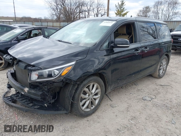 2019 Kia Sedona EX with VIN KNDMB5C13K6534221, listed as a IAAI auction lot 41880056 with 140,726 mi miles. Bid and sale history available at carsss.com. Image 2.