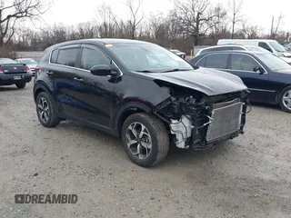 2020 Kia Sportage LX with VIN KNDPM3AC2L7784884, listed as a IAAI auction lot 41037307 with 46,030 mi miles and . Bid and sale history available at DreamBid. Image 1.