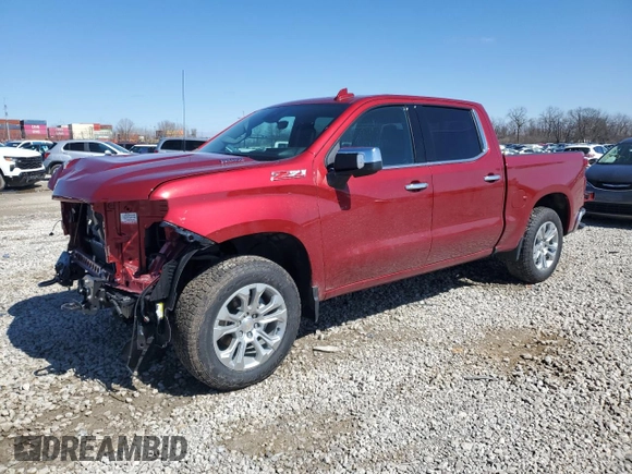 2024 Chevrolet Silverado 1500 LTZ with VIN 1GCUDGE89RZ382308, listed as a Copart auction lot 48109755 with 3,272 mi miles and Salvage Title. Bid and sale history available at DreamBid. Image 1.