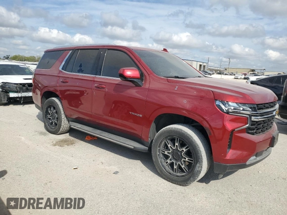 2021 Chevrolet Tahoe LS with VIN 1GNSCMKD7MR237939, listed as a Copart auction lot 71068894 with Not provided miles and Salvage title. Bid and sale history available at DreamBid. Image 4.