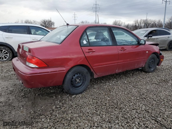 2002 Mitsubishi Lancer ES with VIN JA3AJ26E62U053845, listed as a Copart auction lot 86657704 with 213,276 mi miles and Salvage Title. Bid and sale history available at carsss.com. Image 3.