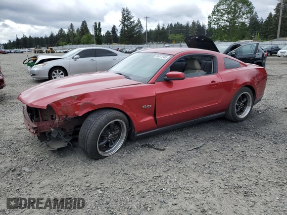 2011 Ford Mustang GT with VIN 1ZVBP8CF3B5109624, listed as a Copart auction lot 56371245 with 130,262 mi miles and Salvage title. Bid and sale history available at DreamBid. Image 1.